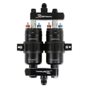 HOLLEY SNIPER 3.5 GPM TWIN PUMP AND MANIFOLD KIT Supports over 1000 HP Compatible with Gasoline or E85  Part #  12-270