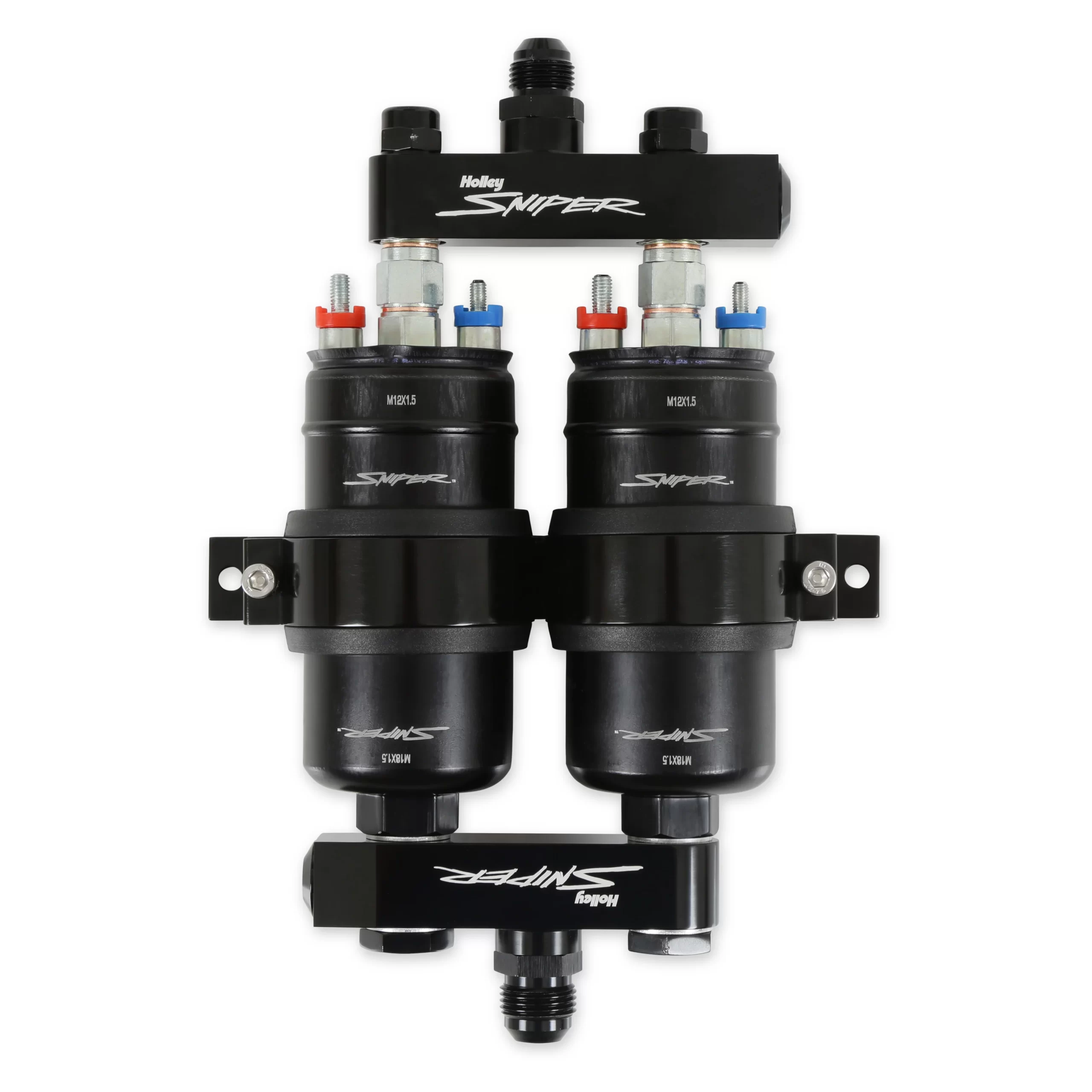 HOLLEY SNIPER 3.5 GPM TWIN PUMP AND MANIFOLD KIT Supports over 1000 HP Compatible with Gasoline or E85 Part # 12-270