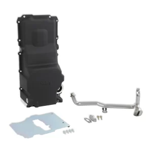 HOLLEY 302-3BK GM LS SWAP OIL PAN - BLACK - ADDITIONAL FRONT CLEARANCE