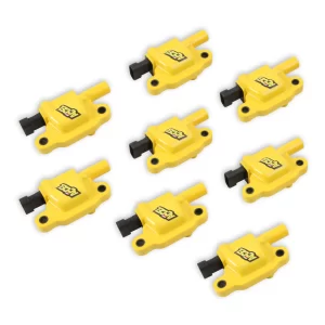 ACCEL IGNITION COILS - SUPERCOIL GM LS2/LS3/LS7 ENGINES, YELLOW, 8-PACK Super Coil for GM LS2, LS3, and LS7 Engines.  Part #  140043-8
