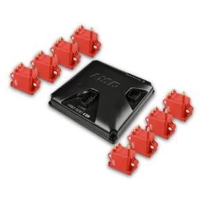 MSD PRO 600 CDI IGNITION AND COIL KIT - RED COILS 8-Channel Capacitive Discharge Race Ignition - 8280 High Output Coils - High Cylinder Pressure, High HP Engines utilizing Coil-Near-Plug Ignition  Part #  8000-8HO