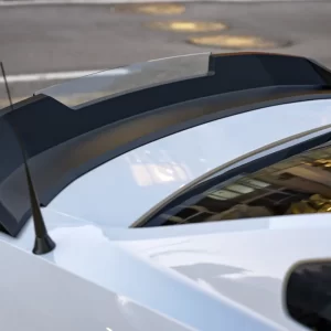DRAKE MUSCLE CARS S197 REAR SPOILER - WICKER BILL STYLE - SATIN BLACK Fits 2010-2014 Ford Mustang  Part #  DR3Z-6344210-A