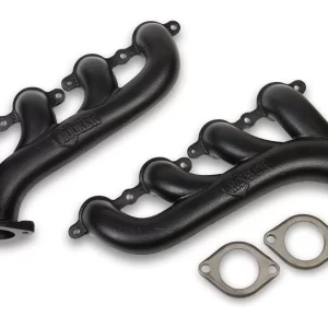 HOOKER BLACKHEART LS SWAP EXHAUST MANIFOLDS - BLACK CERAMIC FINISH Multi-fit - 2.25 in. Outlet  Part #  8501-3HKR