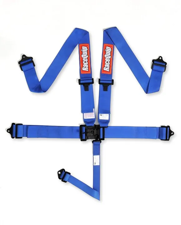 RACEQUIP LATCH & LINK 5 POINT HARNESS SET Blue - 3 in. Lap and Shoulder - 2 in. Sub Color - Blue Part # 711021RQP
