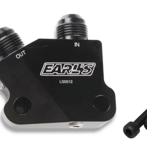 Earl's LS Side Mount Oil Cooler Adapter Part #  LS0012ERL