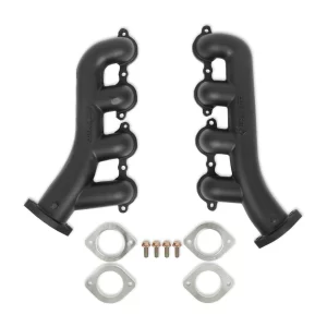 HOOKER BLACKHEART LS SWAP EXHAUST MANIFOLDS 1982-2004 GM S-10/Sonoma LS Swap Exhaust Manifolds, 2.50 inch Outlet - Black Ceramic Finish  Part #  BHS593