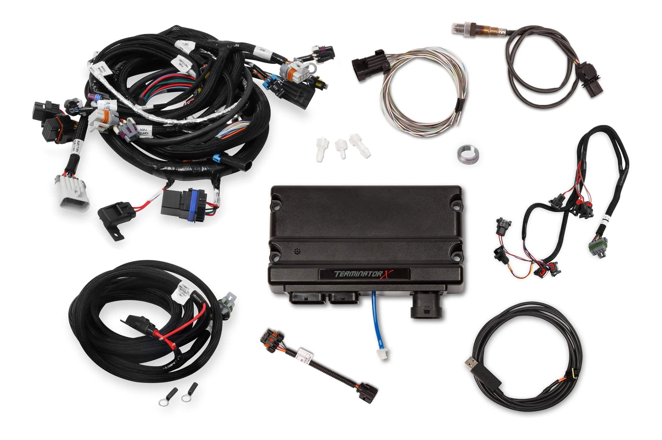 HOLLEY EFI TERMINATOR X - GEN IV 4.8/5.3/6.0 GM TRUCK ENGINES AND LS2/LS3 58x Crank - 4x Cam - EV1 Injectors - USB/CAN Tuning Cable Part # 550-910T