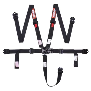 RACEQUIP RACEQUIP LATCH & LINK 5 POINT HARNESS SET Black - 2 in. Belts  Part #  811001RQP