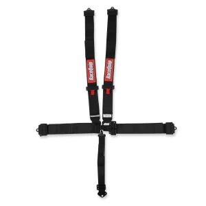RACEQUIP LATCH & LINK 5 POINT HARNESS SET Black - 3 in. Lap and Shoulder - 2 in. Sub Color - Black Part # 711001RQP
