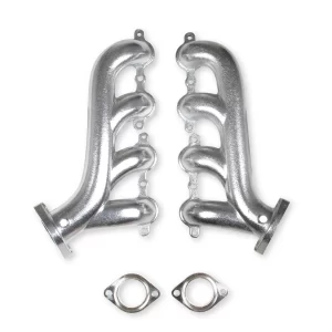 Flowtech LS Swap Exhaust Manifolds - Silver Ceramic Finish Part #  31730-1FLT