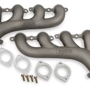 HOOKER BLACKHEART LS SWAP EXHAUST MANIFOLDS - TITANIUM CERAMIC FINISH Multi-fit - 2.50 in. Outlet  Part #  8502-4HKR