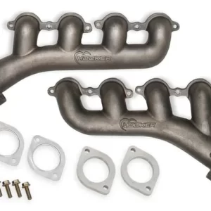 HOOKER BLACKHEART LS SWAP EXHAUST MANIFOLDS 1982-2004 GM S-10/Sonoma LS Swap Exhaust Manifolds, 2.50 inch Outlet - Natural Cast Finish  Part #  71223026HKR