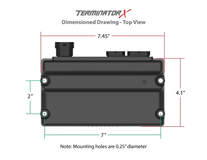 HOLLEY EFI TERMINATOR X - GM LS1/LS6 24x Crank - 1x Cam - EV1 Injectors - 3.5 in. Touchscreen Part # 550-903 - Image 9