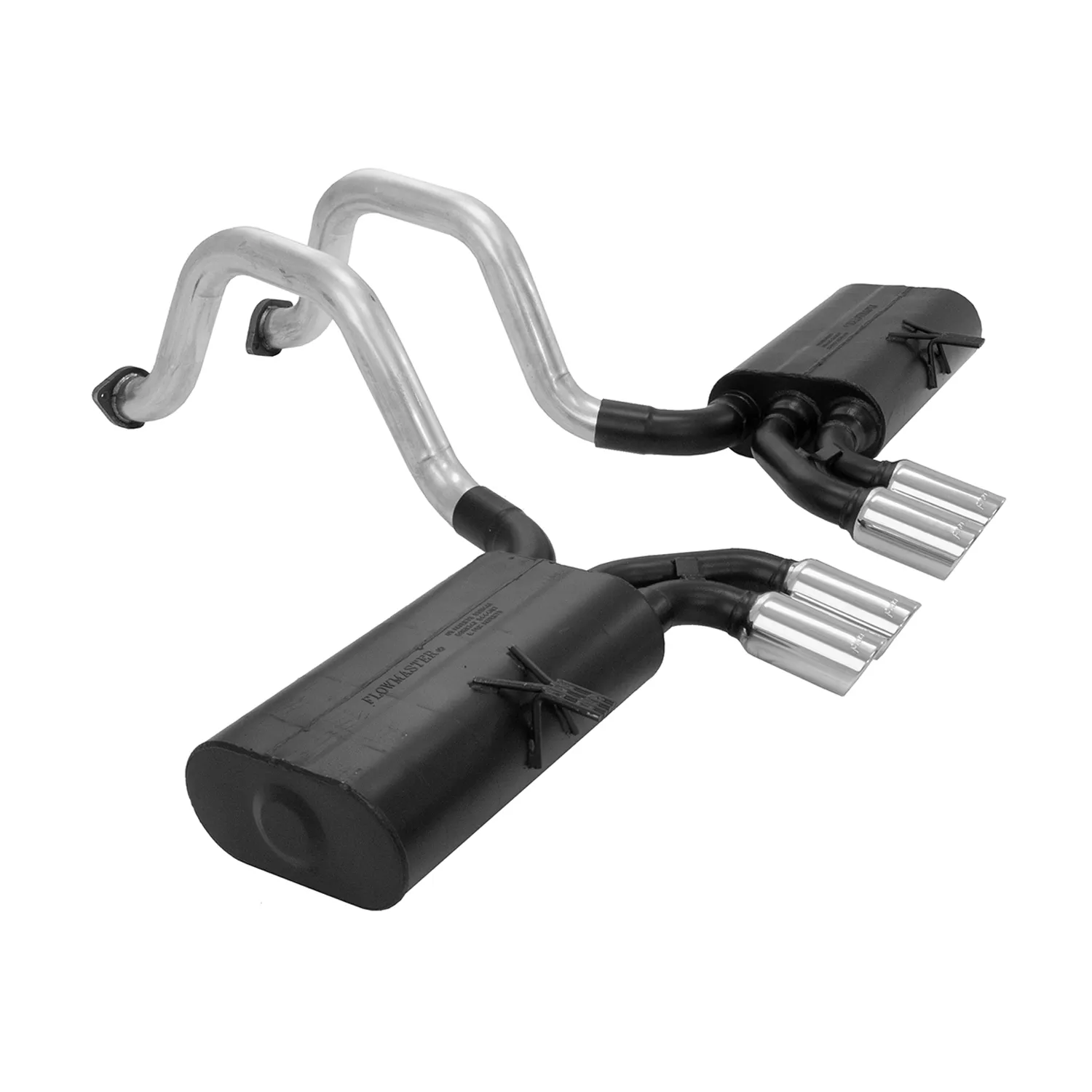 FLOWMASTER FORCE II AXLE-BACK EXHAUST SYSTEM 1997-2004 Chevrolet Corvette with 5.7L engine. 2.5 inch Stainless Steel. - Moderate to mild sound Part # 817517 - Image 2