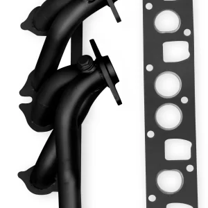FLOWTECH SHORTY HEADER - BLACK PAINTED 2000-2006 Jeep Wrangler TJ 4.0L L6 shorty style header - Black painted Finish  Part #  92003FLT