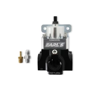 EARL'S 4 PORT VR SERIES FUEL PRESSURE REGULATOR Four Port Adjustable 4 to 9 PSI Boost Reference 1:1  Part #  12865ERL