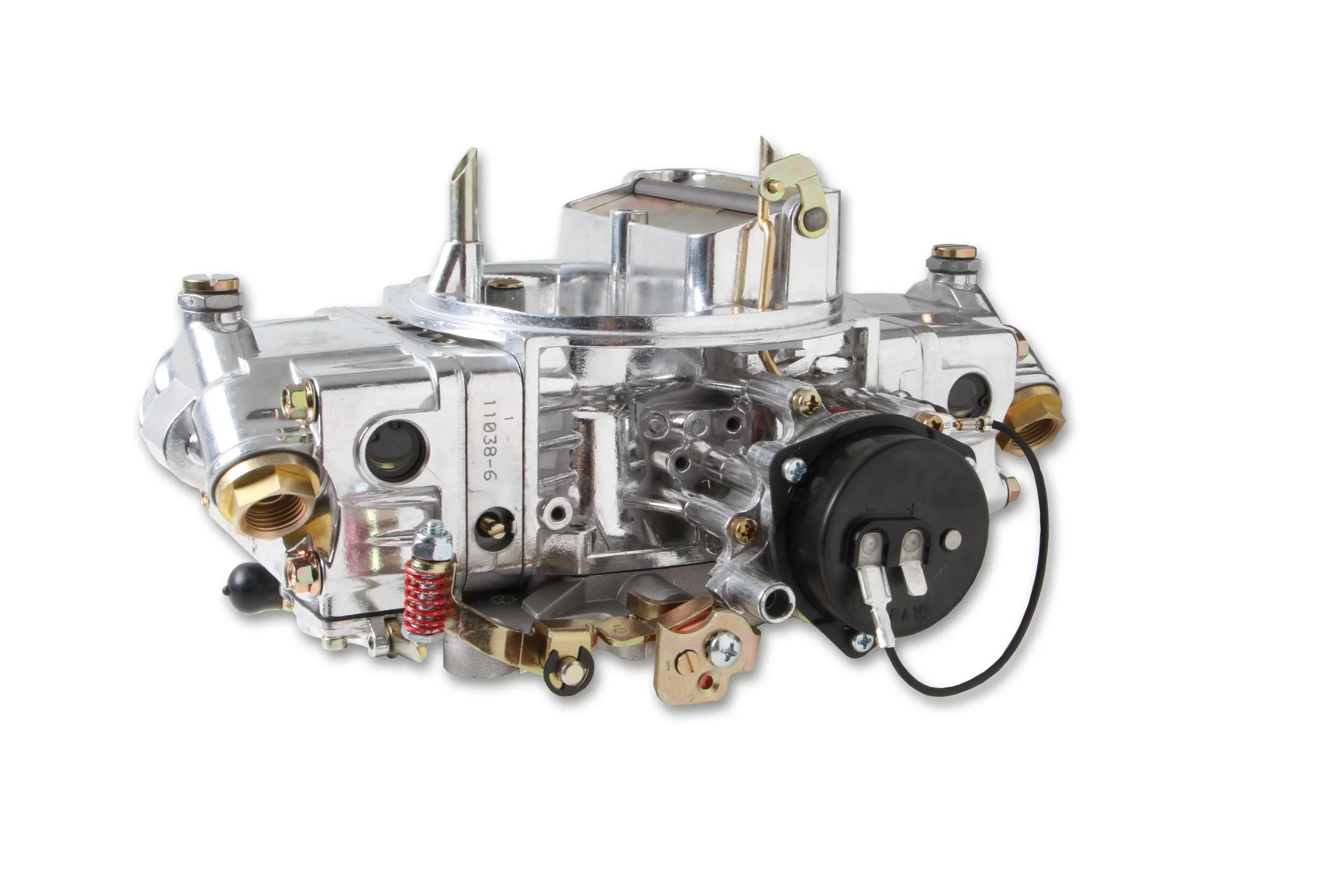 HOLLEY 650 CFM ALUMINUM DOUBLE PUMPER CARBURETOR W/ ELECTRIC CHOKE Electric Choke Mechanical Secondaries-4150 Part # 0-4777SAE - Image 8