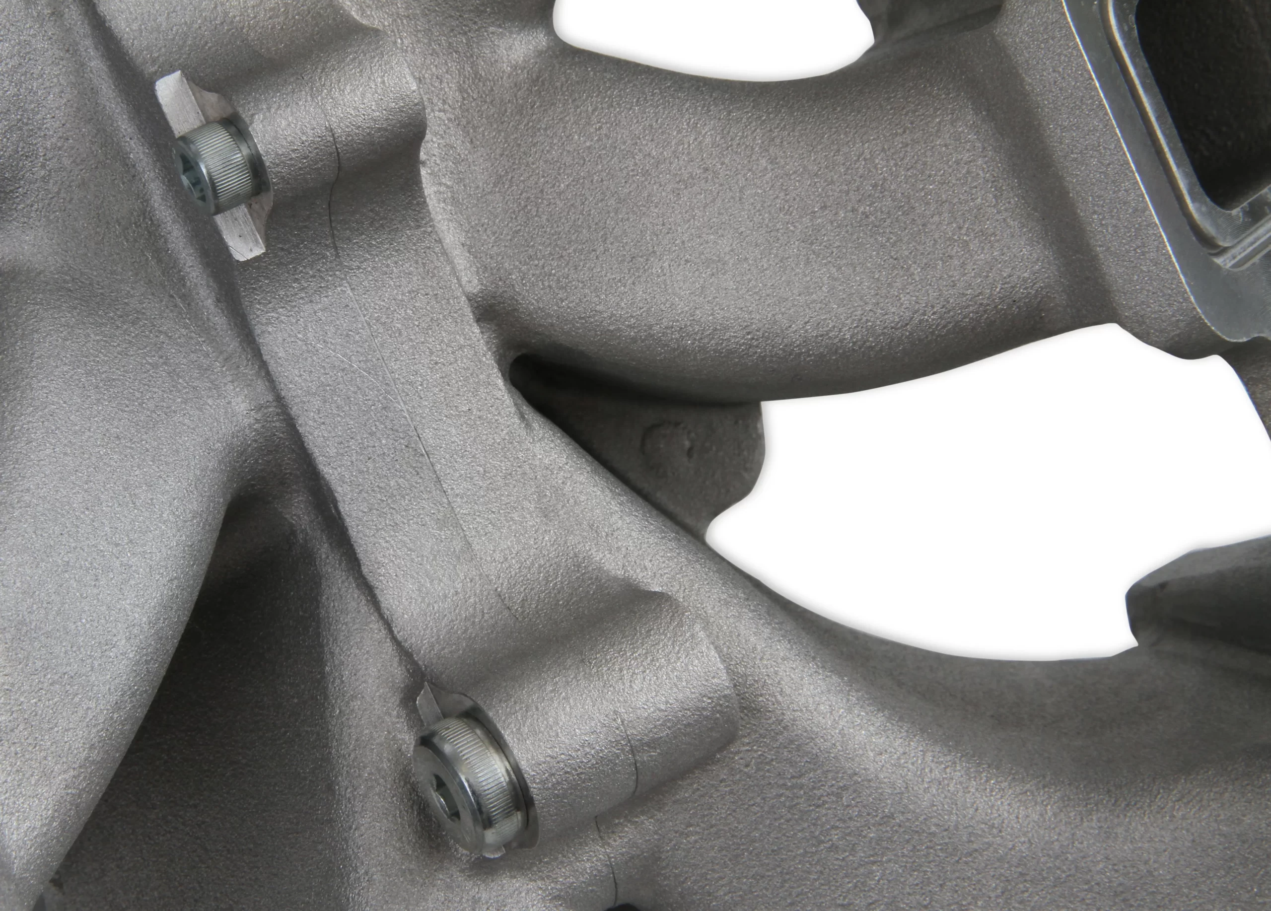 HOLLEY SINGLE PLANE SPLIT-DESIGN RACE INTAKE MANIFOLD- GM LS3/L92-4150 Carbureted single plane split-design race intake manifold. Fits all GM LS Gen III or IV engines equipped with LS3/L92 cylinder heads Part # 300-291 - Image 3