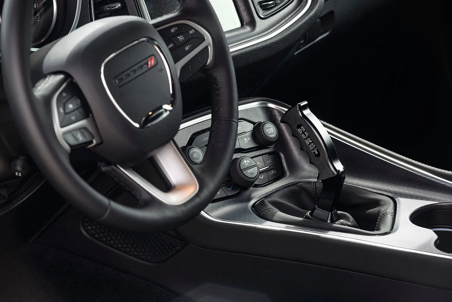 HURST BILLET/PLUS PISTOL GRIP SHORT THROW SHIFTER 2009-2022 Dodge Challenger, all models with 6-speed transmission. Part # 3916120 - Image 2