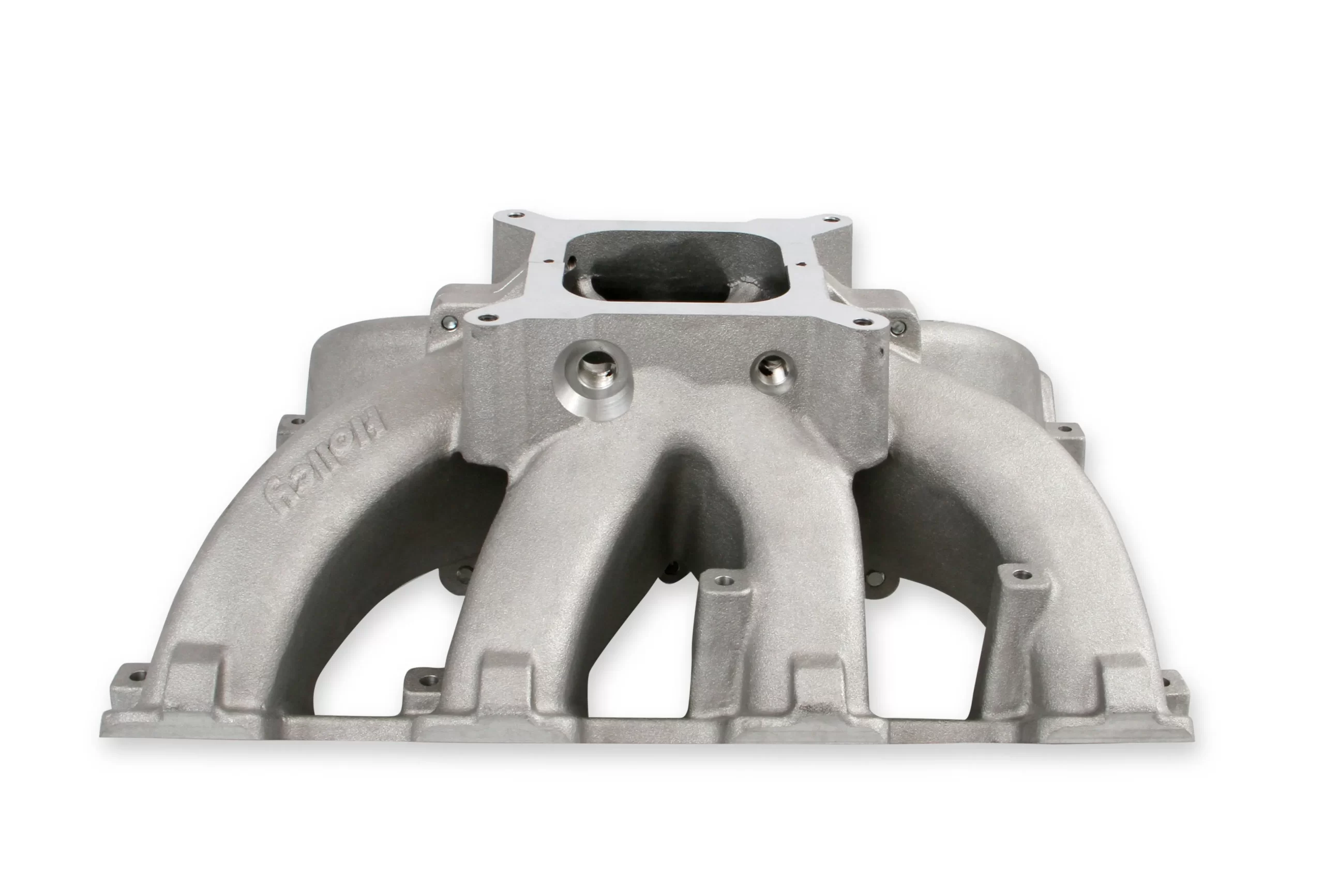 HOLLEY SINGLE PLANE SPLIT-DESIGN RACE INTAKE MANIFOLD- GM LS3/L92-4150 Carbureted single plane split-design race intake manifold. Fits all GM LS Gen III or IV engines equipped with LS3/L92 cylinder heads Part # 300-291 - Image 4