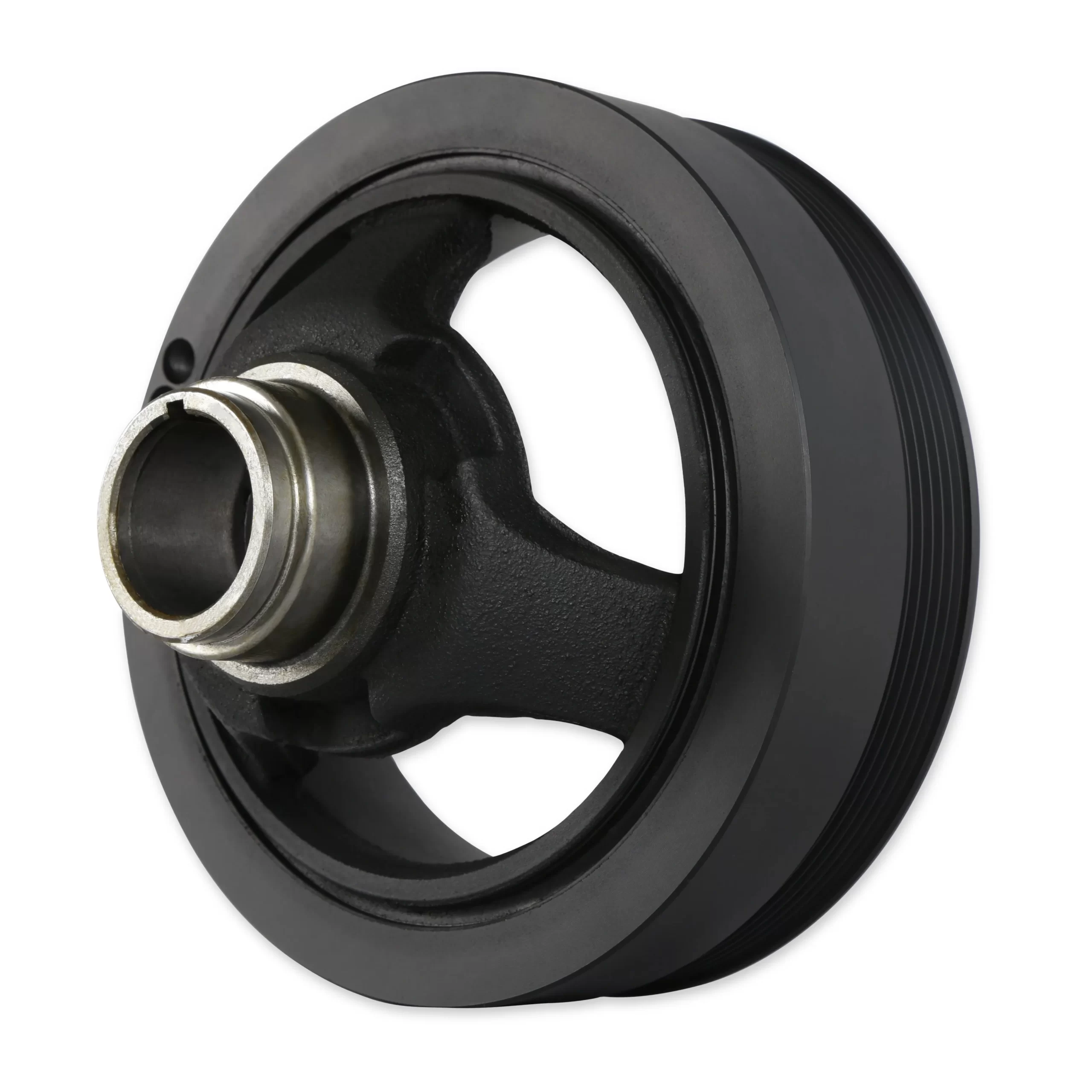 HOLLEY MID-MOUNT COMPLETE ACCESSORY DRIVE SYSTEM FOR LT ENGINES -BLACK Complete GM Gen V LT Accessory Drive System w/ Alt, P/S, A/C, Water Pump, Belts, and crankshaft damper with Black Finish Part # 20-205BK - Image 6