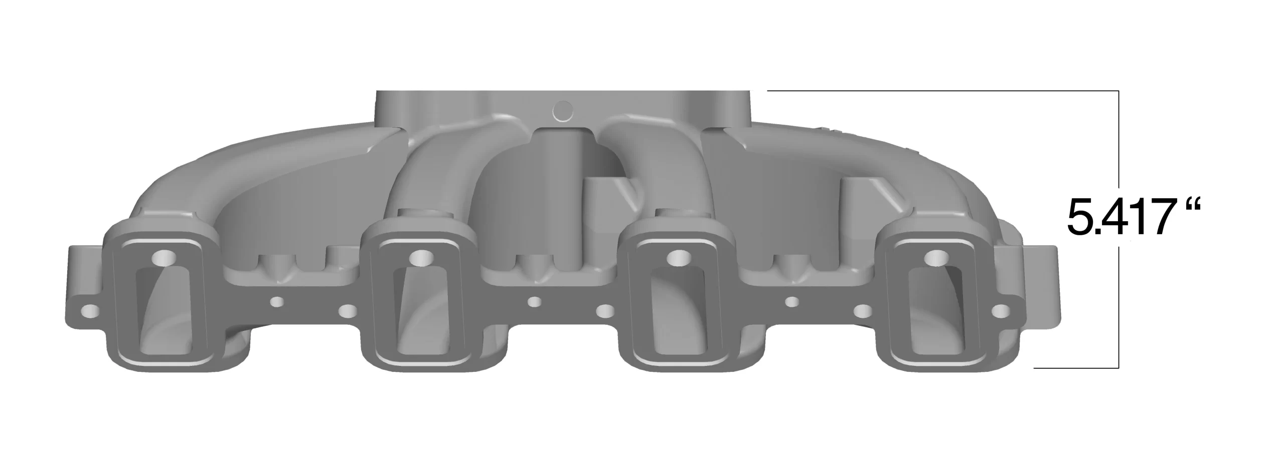 HOLLEY SINGLE PLANE INTAKE - GM LS1/LS2/LS6 Carbureted single plane intake manifold. Fits all GM LS Gen III or IV engines equipped with LS1/LS2/LS6 style cathedral port cylinder heads Part # 300-132 - Image 2