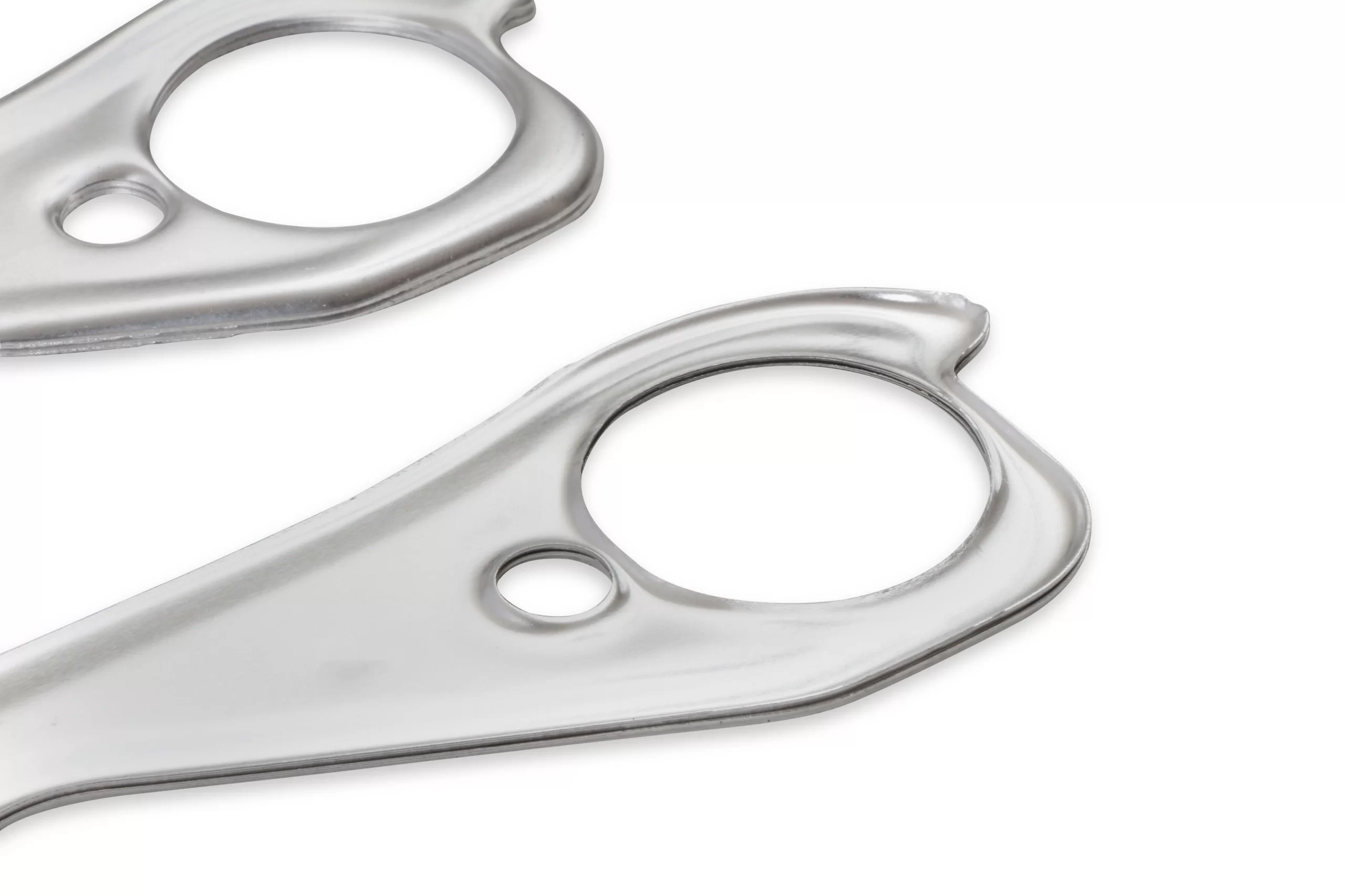 FLOWTECH HEADER GASKETS - ALUMINUM-LAYERED - 262-400 CHEVROLET SMALL BLOCK GEN I 1955-91 Flowtech, Dead Soft Layered Aluminum Material, Round Ports Part # 99150FLT - Image 3
