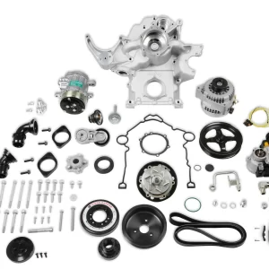 HOLLEY PREMIUM MID-MOUNT COMPLETE ACCESSORY SYSTEM Gen III Hemi Engine - Non VVT - Fits 2003-2008 5.7L & 2005-2010 6.1L Engines - Natural Cast Finish - SFI Certified Damper with Billet Aluminum Pulley   Damper Style - SFI Certified    Engine - Gen III Hemi - Non VVT    Finish - Cast Part #  20-292
