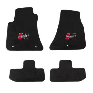 HURST ELITE SERIES LOGO FLOOR MAT SET All 2008-2023 Dodge Challenger models  Part #  6370010