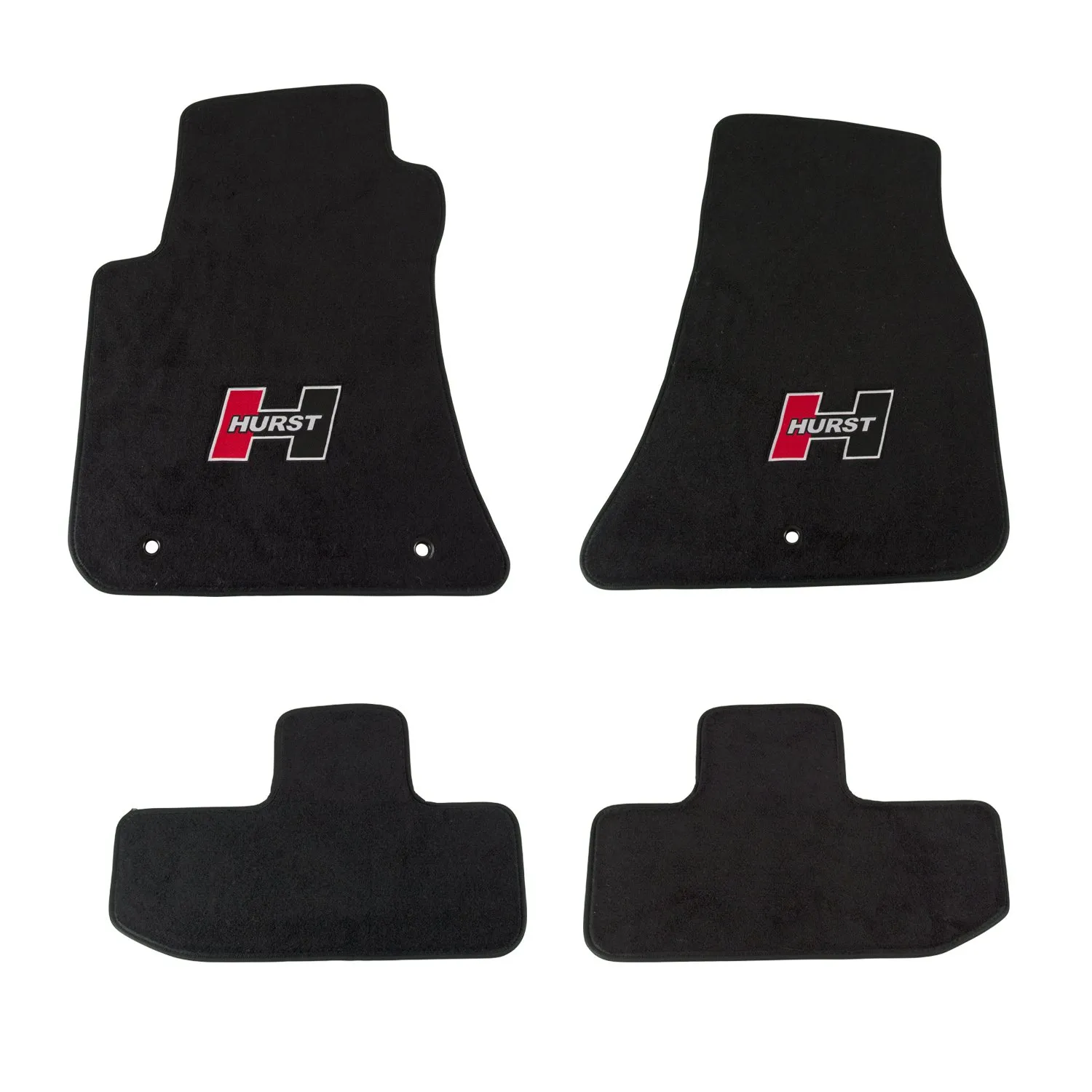 HURST ELITE SERIES LOGO FLOOR MAT SET All 2008-2023 Dodge Challenger models Part # 6370010