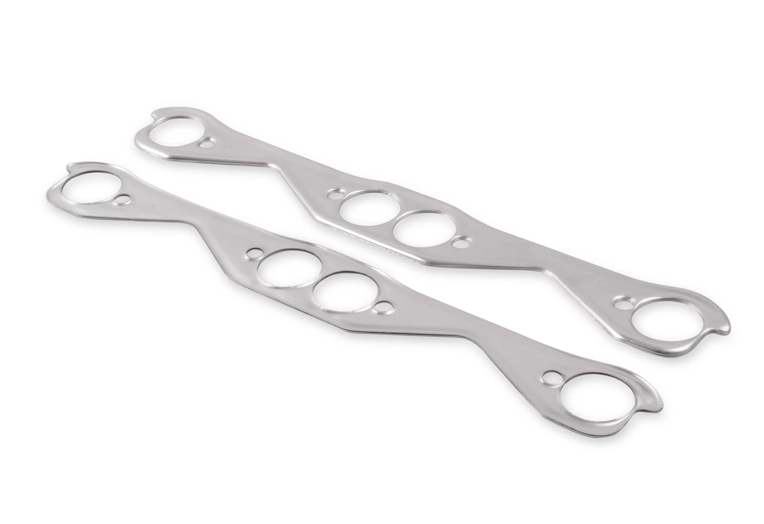FLOWTECH HEADER GASKETS - ALUMINUM-LAYERED - 262-400 CHEVROLET SMALL BLOCK GEN I 1955-91 Flowtech, Dead Soft Layered Aluminum Material, Round Ports Part # 99150FLT - Image 5