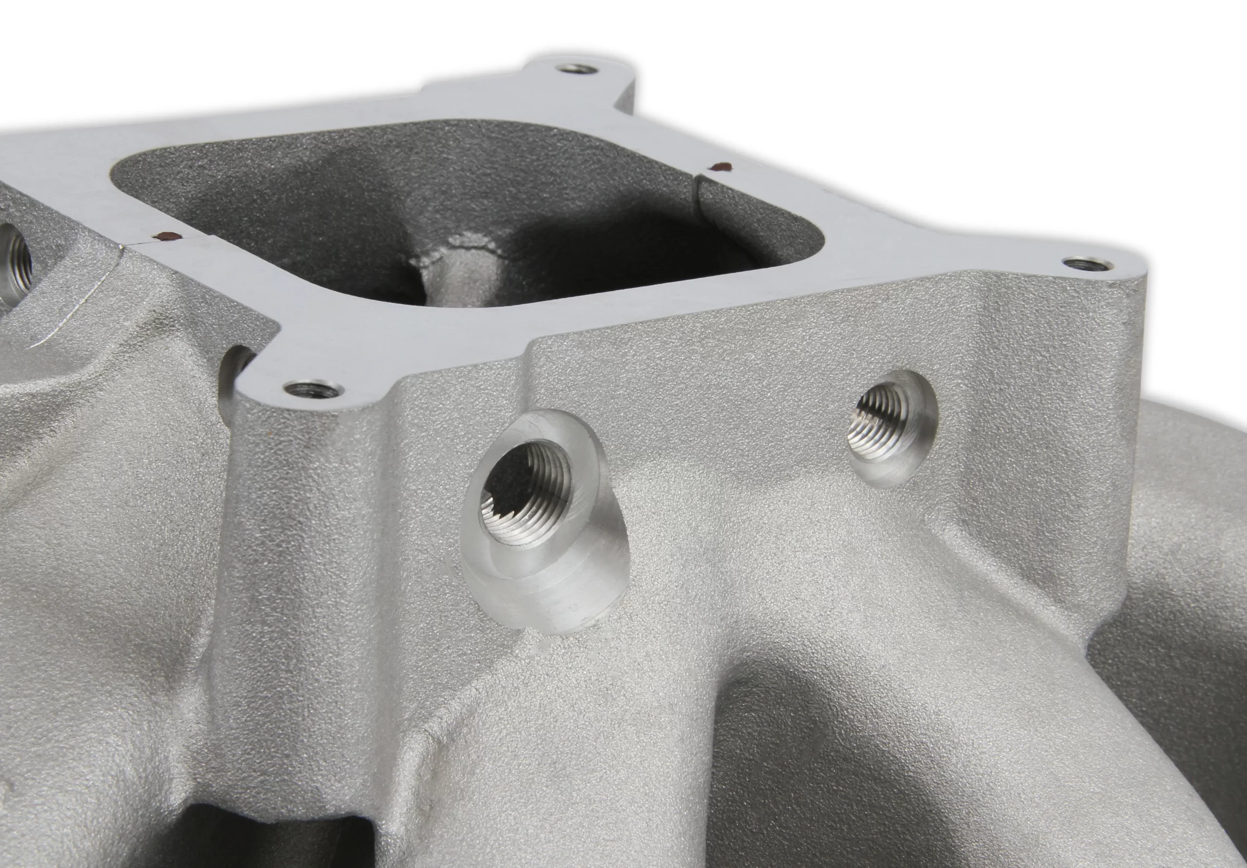 HOLLEY SINGLE PLANE SPLIT-DESIGN RACE INTAKE MANIFOLD- GM LS3/L92-4150 Carbureted single plane split-design race intake manifold. Fits all GM LS Gen III or IV engines equipped with LS3/L92 cylinder heads Part # 300-291 - Image 5