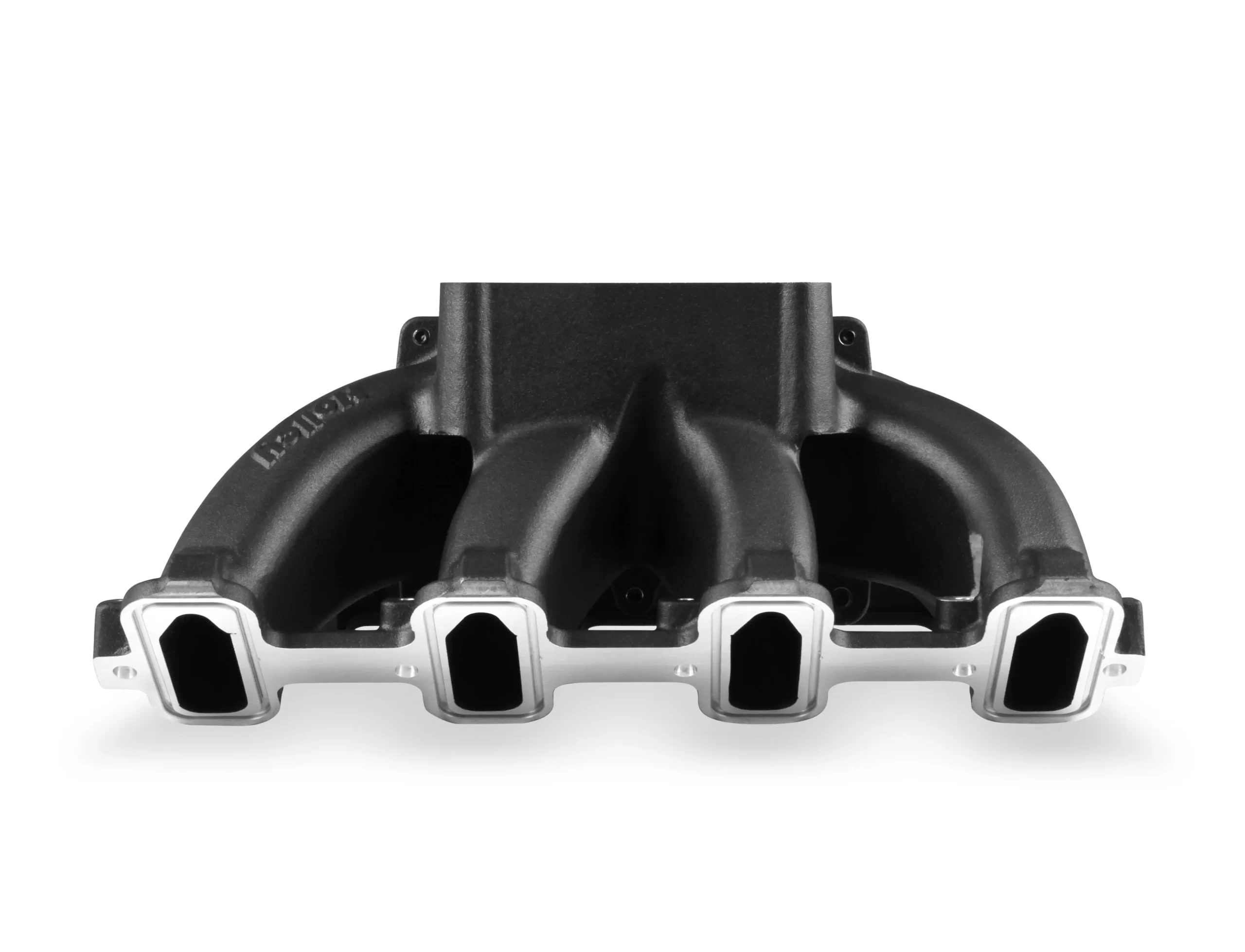 HOLLEY SINGLE PLANE 4500 CARBURETED SPLIT-DESIGN RACE INTAKE MANIFOLD- GM LS1/LS2/LS6 Split-Design Race Intake Manifold- GM LS1/LS2/LS6 Carbureted with Black Finish Part # 300-295BK - Image 6