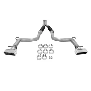 FLOWMASTER OUTLAW CAT-BACK EXHAUST SYSTEM 2009-2014 Dodge Challenger R/T with 5.7L Hemi engine. - Aggressive sound  Part #  817645