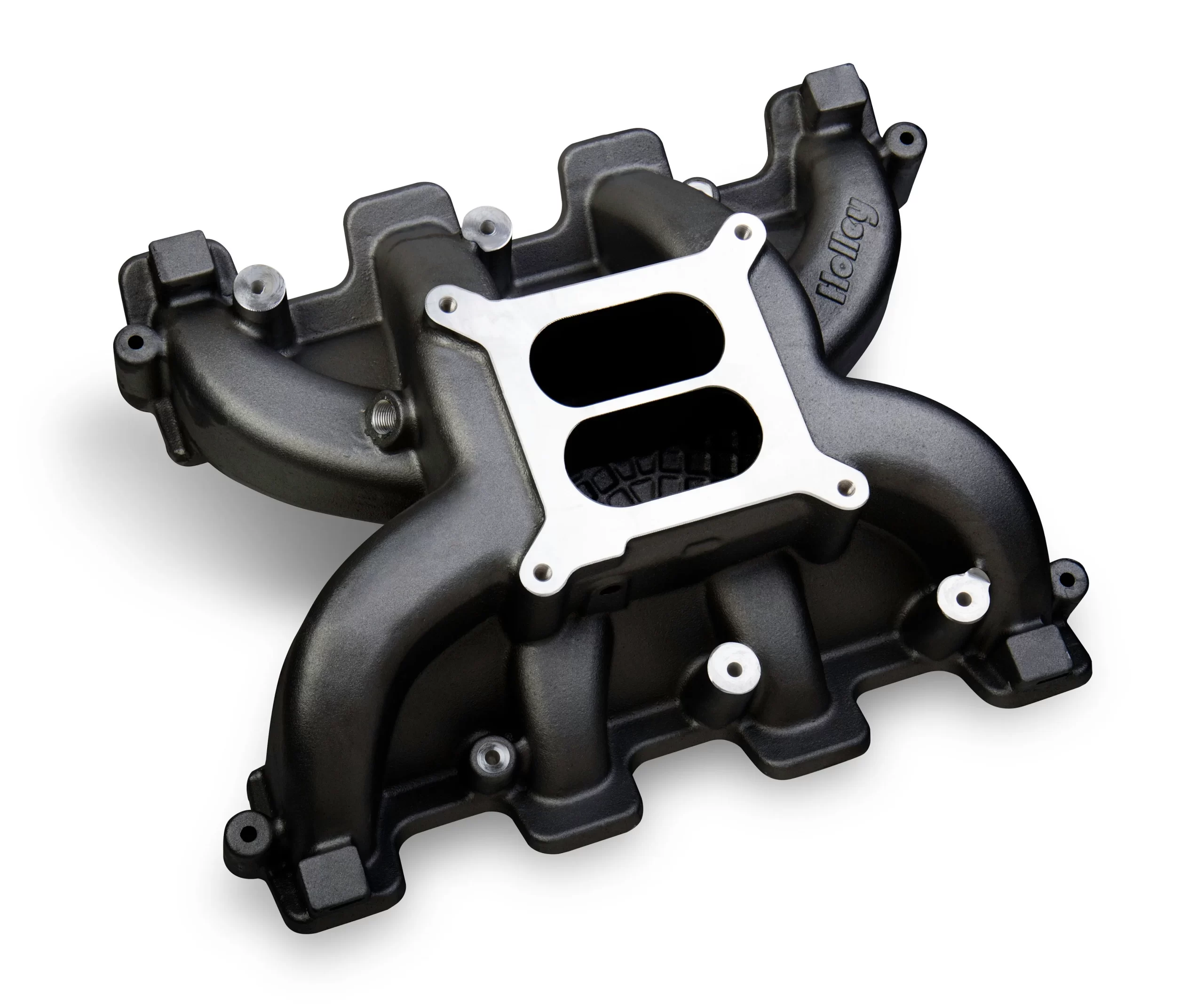 HOLLEY DUAL PLANE INTAKE - GM LS1/LS2/LS6 - BLACK All GM LS Gen III or IV engines equipped with LS1/LS2/LS6 style cathedral port cylinder heads w/Black Ceramic Coating Part # 300-130BK