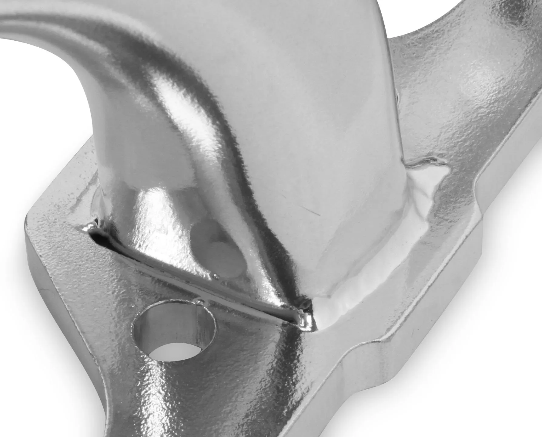 FLOWTECH SHORTY HEADERS - CERAMIC COATED 1964-1/2 to 1973 Ford Mustang, Falcon, Fairlane, Torino, Ranchero, Comet, Cyclone and Montego V8-289/302/5.0L, Tube Size 1-5/8" O.D., 2-1/2" Collector: 3/8" Flange; Silver Ceramic Coated Part # 32103FLT - Image 4