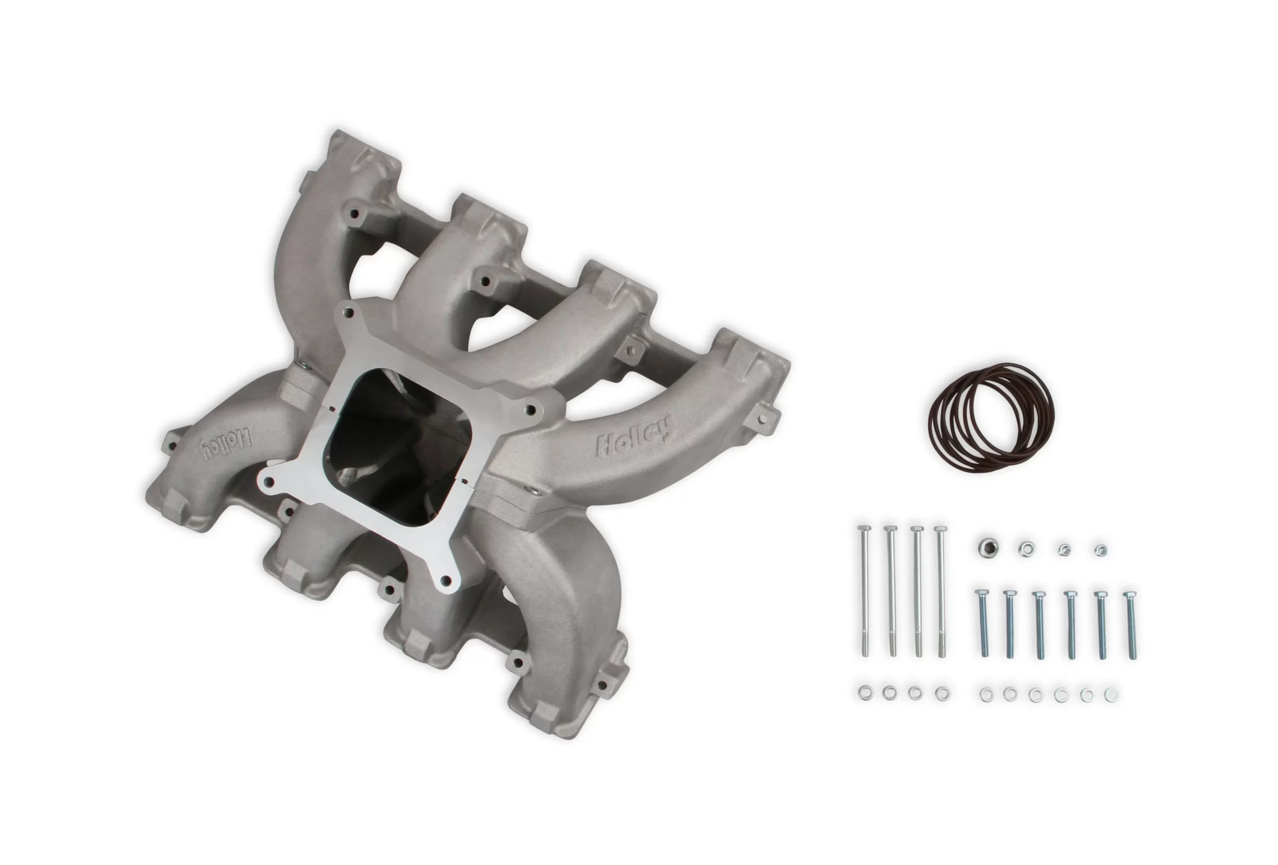 HOLLEY SINGLE PLANE SPLIT-DESIGN RACE INTAKE MANIFOLD- GM LS3/L92-4150 Carbureted single plane split-design race intake manifold. Fits all GM LS Gen III or IV engines equipped with LS3/L92 cylinder heads Part # 300-291 - Image 7