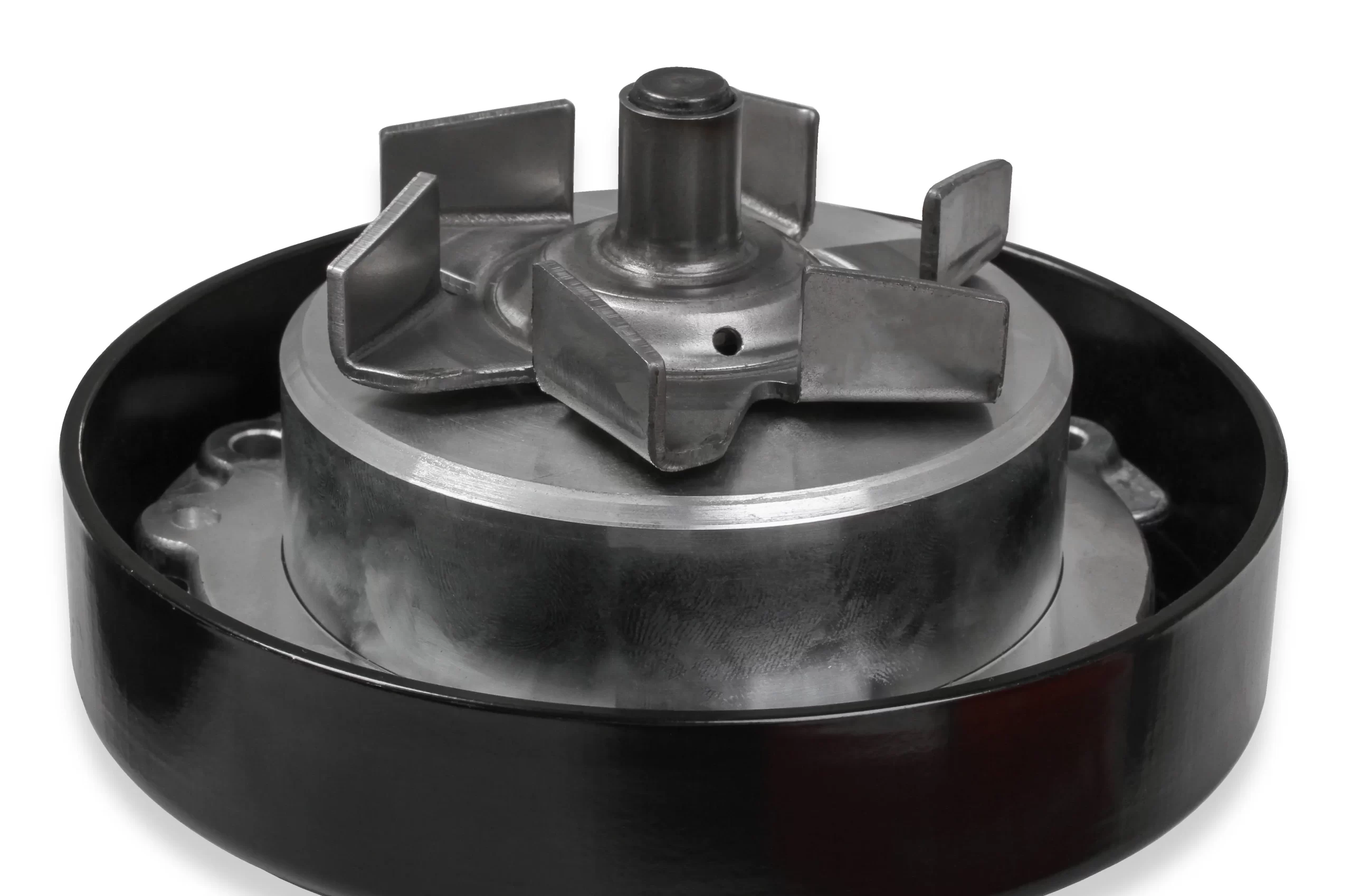 HOLLEY MID-MOUNT COMPLETE ACCESSORY DRIVE SYSTEM FOR LT ENGINES -BLACK Complete GM Gen V LT Accessory Drive System w/ Alt, P/S, A/C, Water Pump, Belts, and crankshaft damper with Black Finish Part # 20-205BK - Image 4