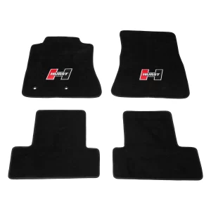 HURST ELITE SERIES LOGO FLOOR MAT SET Fits all 2015-2024 Ford Mustang models.  Part #  6370021