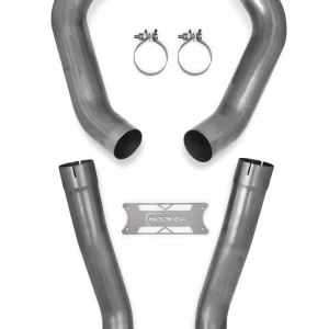 HOOKER BLACKHEART AXLE-BACK EXHAUST SYSTEM 2005-2008 C6 Corvette Axle-Back 3 inch Exhaust system without Mufflers, 304 SS  Part #  70401314-RHKR