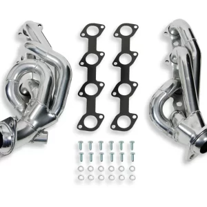FLOWTECH SHORTY HEADERS - CERAMIC COATED 1997-2002 Ford F-150/250/Expedition, 2WD & 4WD: 5.4L, Tube Size 1.5"; Silver Metallic Ceramic Coated; 50-State Compliant header CARB EO #D-115-17.  Part #  91669-1FLT