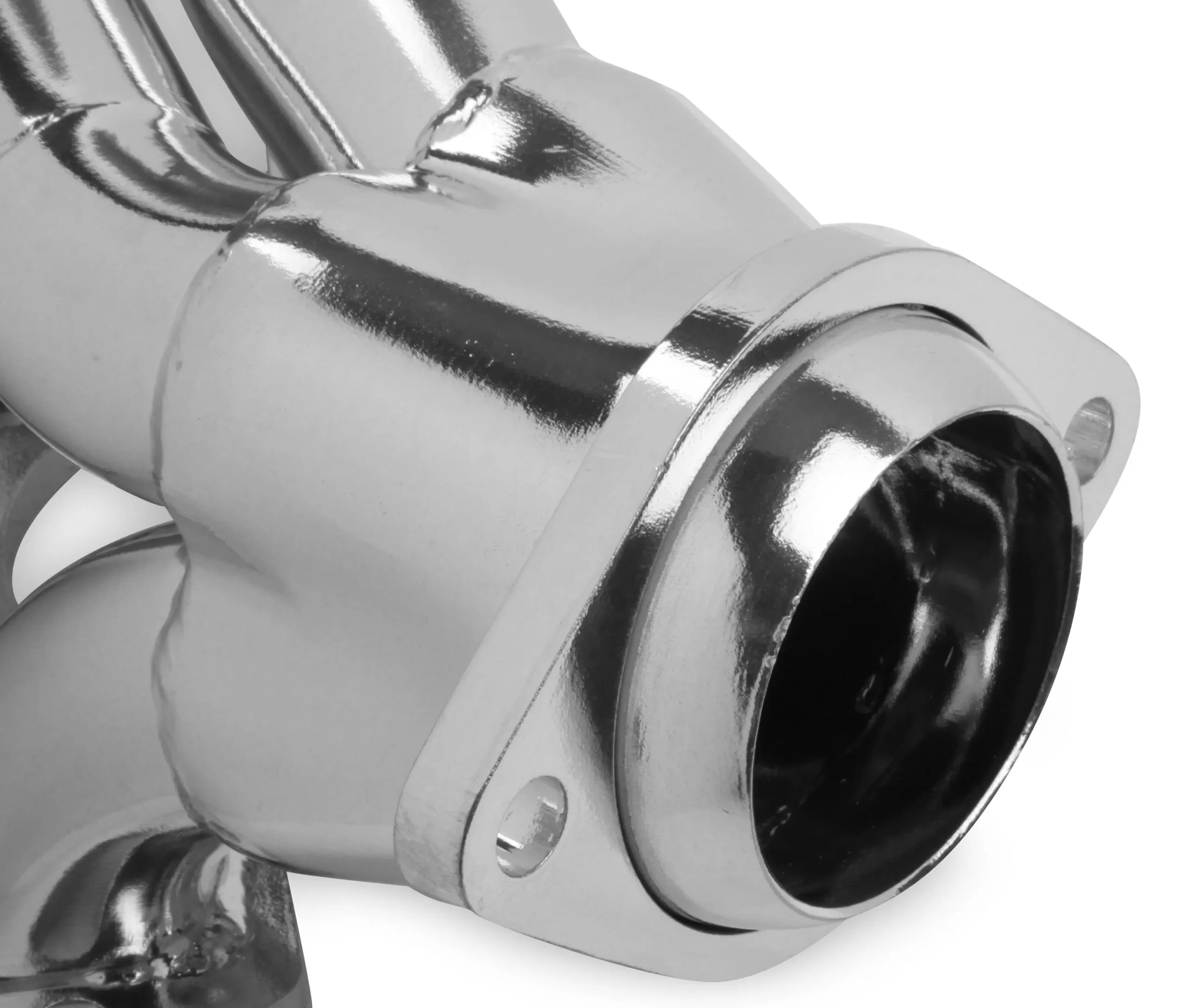 FLOWTECH SHORTY HEADERS - CERAMIC COATED 1964-1/2 to 1973 Ford Mustang, Falcon, Fairlane, Torino, Ranchero, Comet, Cyclone and Montego V8-289/302/5.0L, Tube Size 1-5/8" O.D., 2-1/2" Collector: 3/8" Flange; Silver Ceramic Coated Part # 32103FLT - Image 2