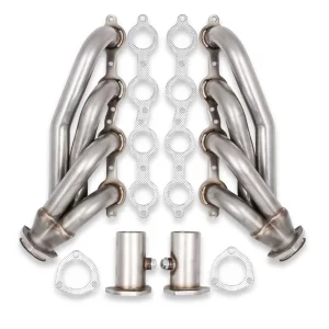 FLOWTECH SHORTY HEADERS - NATURAL FINISH Universal GM LS V8 1-5/8" x 2-1/2" 304SS Shorty Engine Swap Headers, Natural  Part #  11575FLT