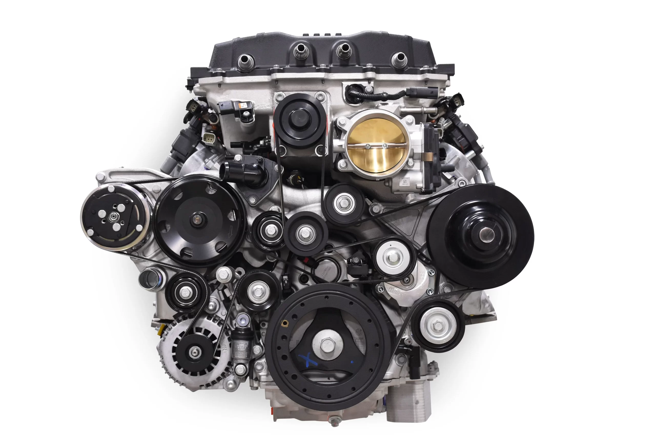 HOLLEY PREMIUM MID-MOUNT COMPLETE ACCESSORY SYSTEM FOR GM GEN V LT5 DRY SUMP ENGINES Complete GM Gen V LT5 Accessory Drive System w/ Alt, P/S, A/C, Water Pump, Belts, and hardware. Part # 20-230 - Image 3
