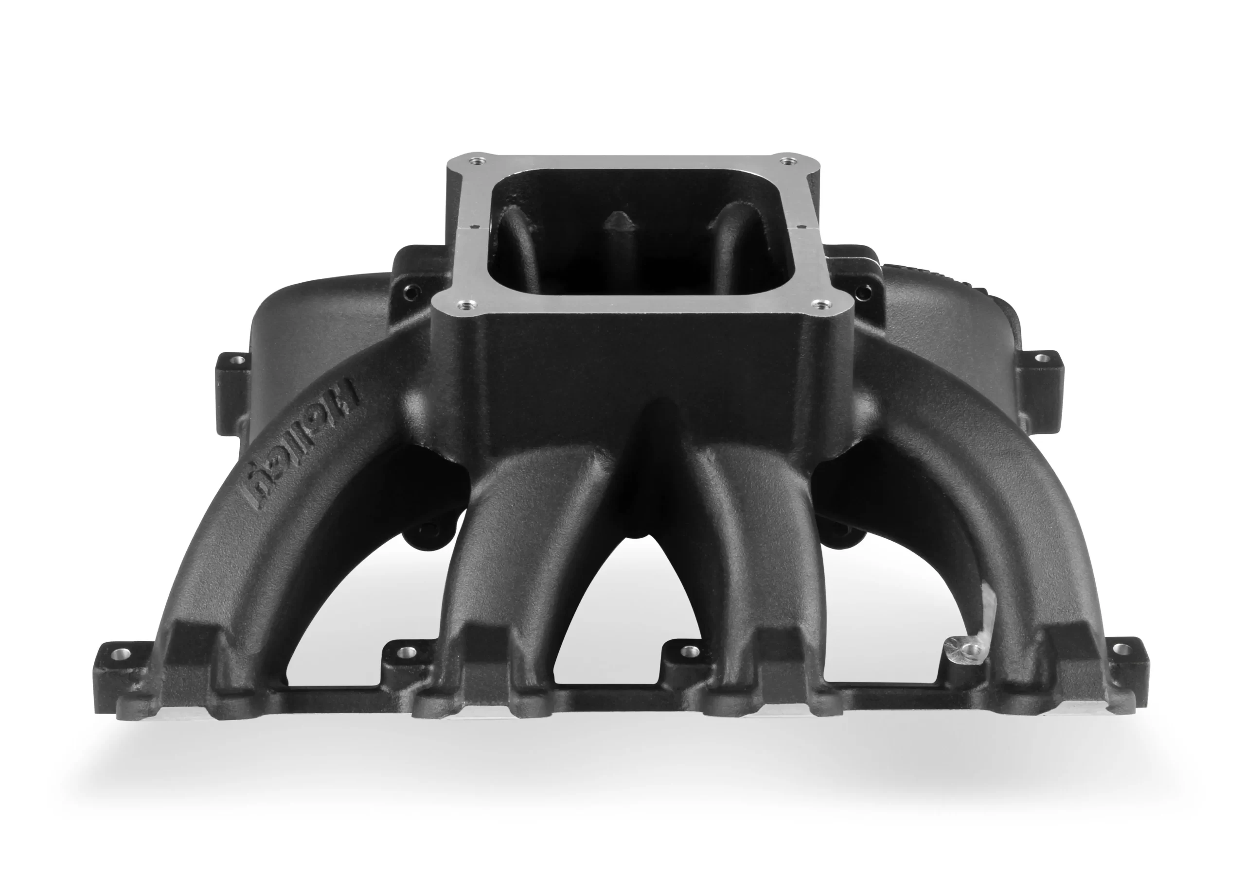 HOLLEY SINGLE PLANE 4500 CARBURETED SPLIT-DESIGN RACE INTAKE MANIFOLD- GM LS1/LS2/LS6 Split-Design Race Intake Manifold- GM LS1/LS2/LS6 Carbureted with Black Finish Part # 300-295BK - Image 9