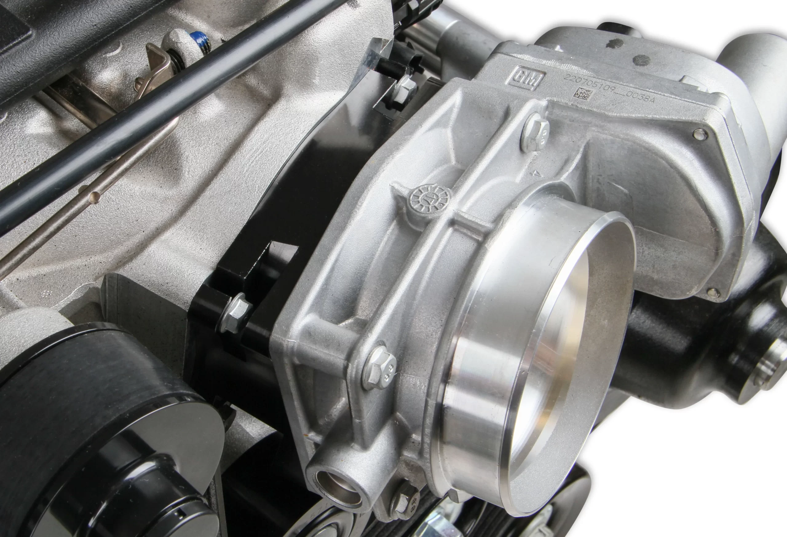 HOLLEY PREMIUM MID-MOUNT COMPLETE ACCESSORY SYSTEM FOR GM GEN V LT4 DRY SUMP ENGINES Complete GM Gen V LT4 Accessory Drive System w/ Alt, P/S, A/C, Water Pump, Belts, and hardware. Part # 20-221 - Image 7