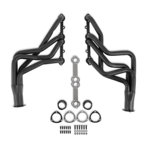 FLOWTECH LONG TUBE HEADER - BLACK PAINTED -1-5/8 IN. X 3.0 IN. 1967-1974 Camaro/Firebird - 1965-1974 Chevy Full Size Car - 1964-1972 GM A-Body - 1968-1974 GM X-Body - 265-400 SBC Engines  Part #  11100FLT