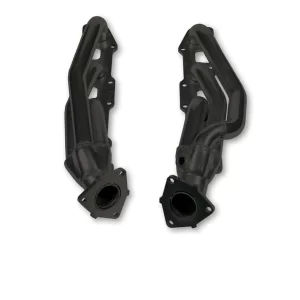FLOWTECH SHORTY HEADERS - BLACK PAINTED 2000-2004 Toyota Tundra, 2001-2003 Sequoia, 2WD & 4WD: 4.7L V8, Tube Size 1.5" O.D., Collector Size 2.5" O.D., Collector Length 6"  Part #  91730FLT
