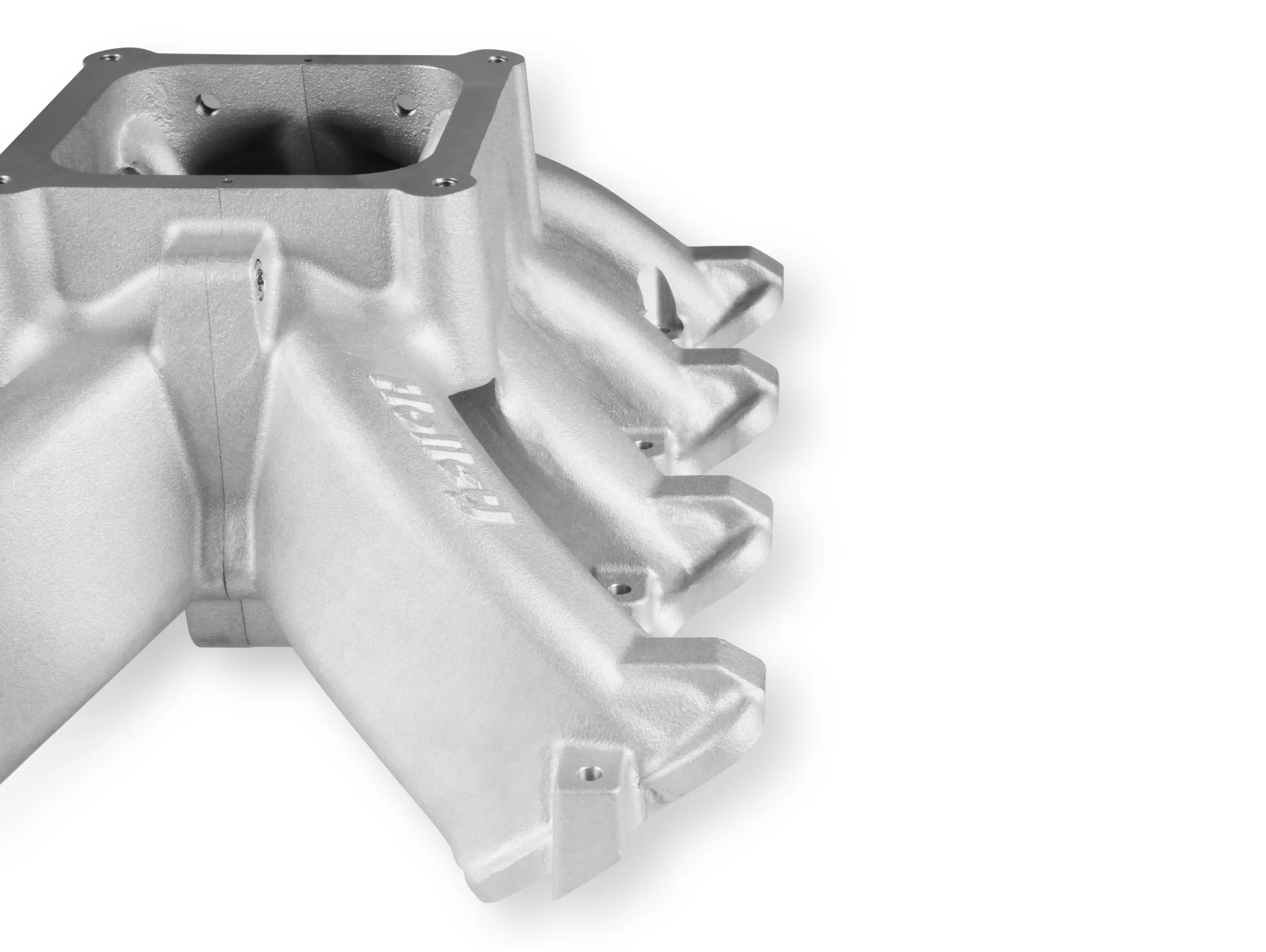 HOLLEY SINGLE PLANE 4500 CARBURETED SPLIT-DESIGN RACE INTAKE MANIFOLD- GM LS1/LS2/LS6 Split-Design Race Intake Manifold- GM LS1/LS2/LS6 Carbureted with Cast Finish Part # 300-295 - Image 8