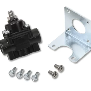EARL'S ADJUSTABLE FUEL PRESSURE REGULATOR - CARBURETED - BLACK - 1-4 PSI Earl's fuel pressure regulator, Black Finish, 1-4 PSI. For Weber, Mikuni, O.E.R , SK & Delorto Carbs.  Part #  12850ERL